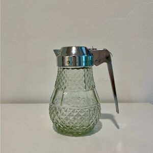 Vintage Glass Syrup Dispenser